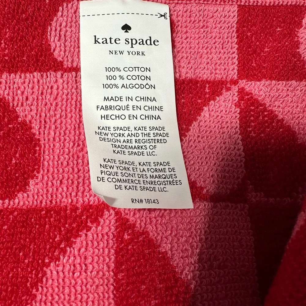 NEW Kate Spade VALENTINE HEART Kitchen Towel Set/2
